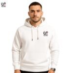 Customized your Logo With White  Hoodie - Elitez Shopping - Image 2